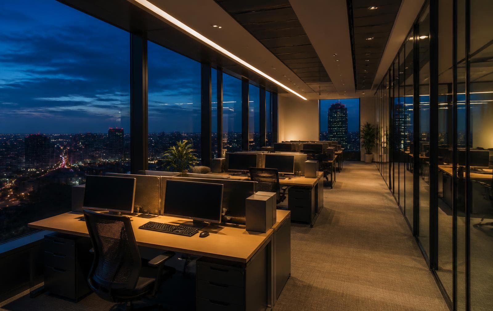 An India GCC floor set up as a U.S. firm's extended office